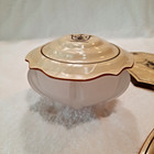 Vintage 4-pc Dupont Art Deco Yellow gold Celluloid bakelite Vanity Set Intricate