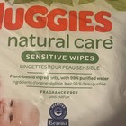 Huggies Natural Care Sensitive Wipes Fragrance Free Plant-based 184 Count