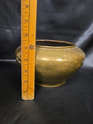 Antique Russian Pre Revolution Imperial Hallmark Brass Hand Rolled Hammered Vase