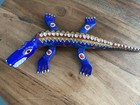 Vintage Oaxaca Folk Art Handcrafted Alligator Artist Signed Jose Olivera Perez