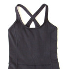 Aritzia Tnaction Women s Shorts Romper Black Xxs Sleeveless Stretch Bodycon