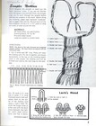 Marcrame Start To Finish H-193 Purse Belt Choker Macrame  Pattern Leaflet