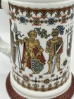 Collectible Vintage German Lidded Munchen Munich Medieval Knight Beer Stein 9 5   