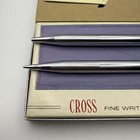 Vintage Cross 3501 Chrome Ballpoint Pen   Mechanical Pencil Set Box Papers Usa