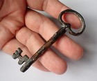 A Very Nice Post Medieval Cast Iron Key - 16th    17th  Century - Detecting Find