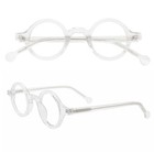 Hand Made Small Vintage Round Eyeglass Frames Full Rim Retro Acetate Glasses