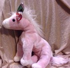 New 2006 Ty Beanie Buddy-charmer-pink Unicorn W  Iridescent Horn-13 --tylon-mwmt