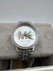 Michael Kors Melissa Quartz Rhinestone Crystal Silver Dial Ladies Watch Mk4370