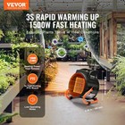 Vevor Greenhouse Heater With Thermostat Ptc Fast Heating Overheat Protection