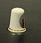 Rare Bone China Made In England Kennedy Space Center W  Gold Trim Thimble
