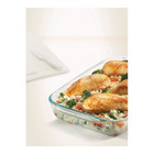 Pyrex Basics 3 Quart Glass Oblong Baking Dish  Clear 8 9 Inch X 13 2 Inch - 3 Qt