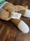 Dan Dee Sock Monkey Plush Stuffed Animal Brown W  Striped Shirt Small 2010