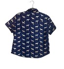Vintage Roughrider Medium Button Shirt Horse Novelty Print Short Sleeve Western 