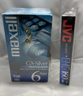 Maxell T-120 Gx-silver 3-pack And Jvc 160 Ehg Vhs Tapes New Sealed Set Of 4
