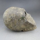 Chinese Old Jade hongshan Culture collectible rare Human Skull statue Q026