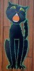 Beistle Halloween Jack-o-lantern Howling Cat Die Cut Cutout Decorations Vintage