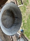 Vintage Heavy Garden Oval Galvanized Wash Tub W  Handles