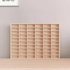60 62 80 Grid 1 64 Toy Car Model Display Storage Case Wood Shelf Show Collection