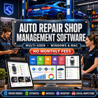 Multi User Auto Repair Shop Management Software Windows Mac Invoices Estimates A