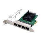 4-port Rj45 Gigabit Ethernet Pci-e Pcie X1 Network Adapter Card Vlan Server Nic