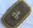 Art Nouveau Coin Purse  Leather  Metal And Silk  Spain  Early 20th Century