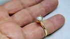 1 13ct Genuine Mined Diamond Solitaire Engagement Ring In Solid 14k Yellow Gold