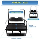 Flip Folding Rear Seat Cushions Pad W roof Support For Ezgo Txt 1995  Golf Cart