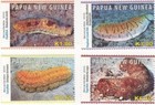 Papua New Guinea 2010 - Sea Cucumber Fish - Set Of 4 Stamps Scott  1437-40 - Mnh