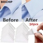 50pcs Plastic Collar Stays For Men     Shirt Collar Support Stiffeners Lifter