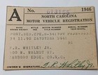 1941 Pontiac Service Policy Booklet  5 30 41  W  1946 North Carolina Reg
