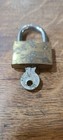 Vintage Brass Padlock Lock  With Key Works