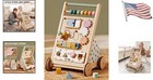 Interactive Baby Push Walker In Modern Morandi - Adjustable Speed For Toddlers