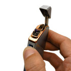 1x Windproof Silver Dual Arc Plasma Electric Lighter Usb Rechargeable Flameless