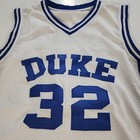 Christian Laettner Duke Blue Devils  32 Basketball Jersey White Mesh Men s M