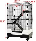 3 Levels Chinchilla Ferret Pet Crate Small Animals Cages For Sugar Glider  Sq   