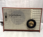 Vtg Westinghouse Radio Am Tabletop Vermillion  orange    White Model H-749t5 Tst