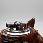Vintage Mid Century Ceramic Knight Chess Piece Table Lighter - Japan Redware Mcm