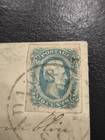 Csa Confederate State Usage     Scott  12 10   Green On Cover  Adams Run Sc To Wood