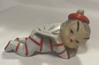 Vintage Christmas 50s Japan Ceramic Pixie Elf Fairy Candy Stripe Figurine