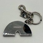 Coach Rainbow Charm Key Ring Multicolor Metal Bag Accessory Good Auth