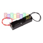 5pcs Black Plastic Battery Holder Box Storage Case With Wire For 1 X 1 5v Aa