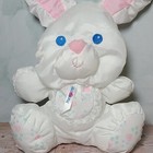 Fisher-price Puffalump White Bunny Rabbit Baby Rattle Plush 1994 Vintage 10 