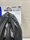 New Adult Black Bike Helmet  universal Adjustment  24 Vents  Ages 14  