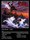 18 x24  Dio Holy Diver Album Song List Poster Print