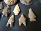 Primitive Hand Tools And Arrowheads Set Of  16 Pcs
