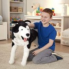Melissa   Doug Giant Siberian Husky - Lifelike Stuffed Animal Dog  over 2 Feet