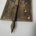 Antique Ornate Russell   Erwin Door Hinge Pat Jan 13th 1880 Oriental Geisha