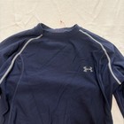 Under Armour Mens Long Sleeve Compression Shirt Size M Navy Blue Ua Heatgear