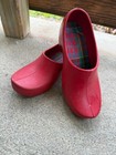 Jollys Classic Red Dutch Style Open Back  Garden Clog Eu Size 38  women 7 - 7 5 