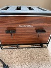 Vintage Proctor Silex 4 Slice Toaster Faux Woodgrain Retro Kitchen Appliance